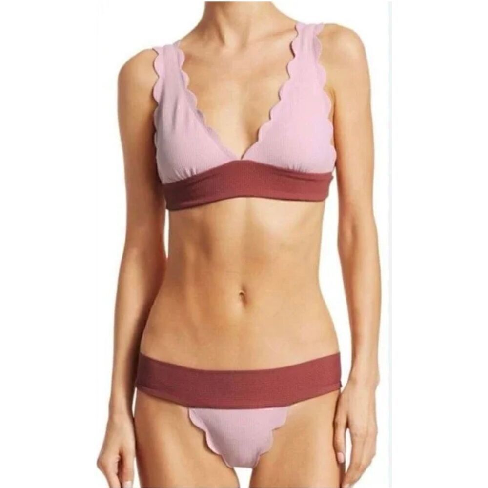 Marysia Santa Clara Scalloped Bikini Set